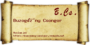 Buzogány Csongor névjegykártya