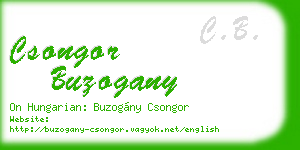 csongor buzogany business card
